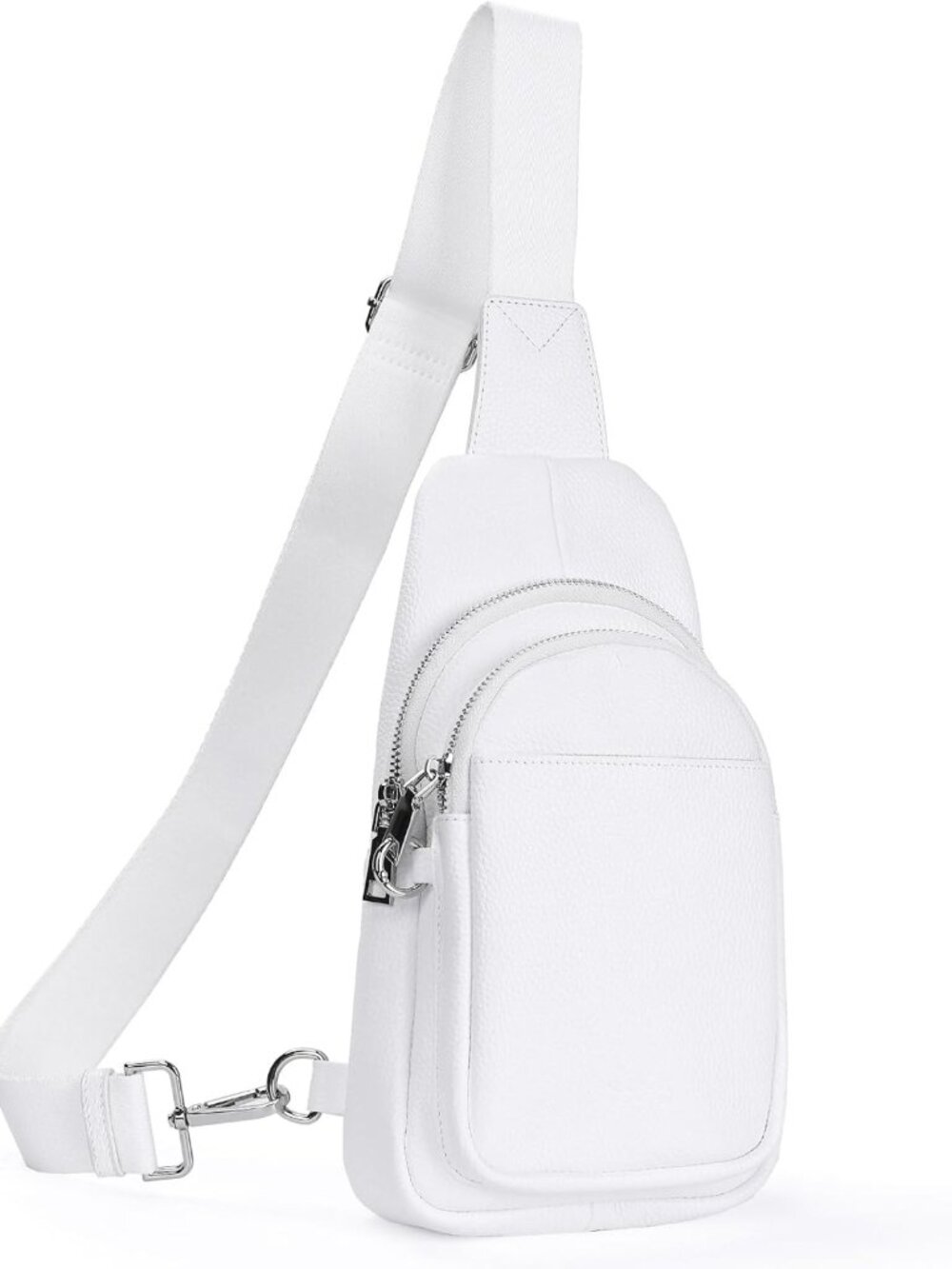Genuine Leather Anti-Theft Sling Bag for Women, Crossbody Fanny Pack with RFID